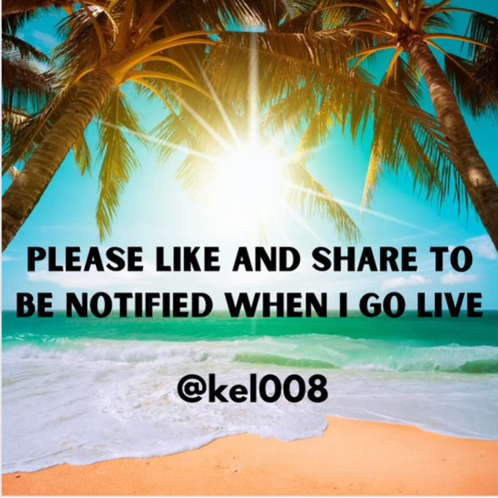 Like and share to be notified when I go live!